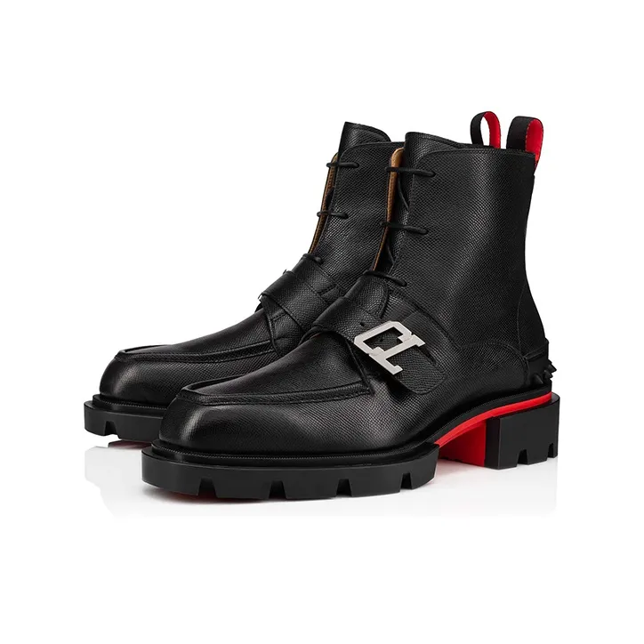 Christian Louboutin Ankle Boots Men Black-2