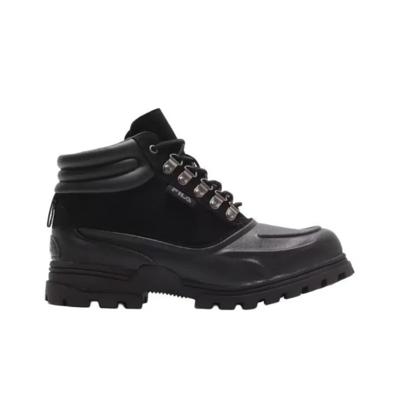 FILA Weathertec Anti Slip Wear Resistant High Top Outdoor Shoes Unisex Black-1