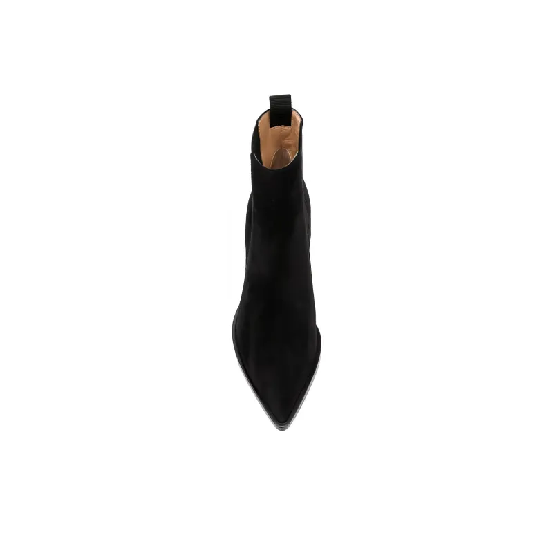 GIANVITO ROSSI Romney Crew Chelsea Boots Women's Black-4
