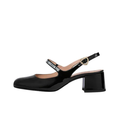 LOVE MOSCHINO Chunky Heel High Heels 5cm Women's Black
