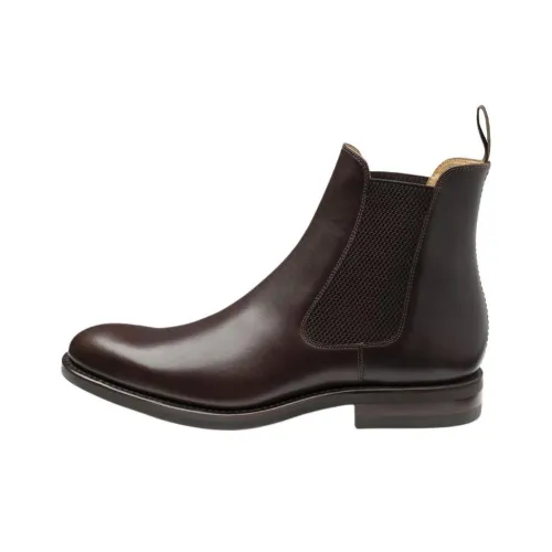 LOAKE Buscot Short Chelsea Boots Men's Dark Brown
