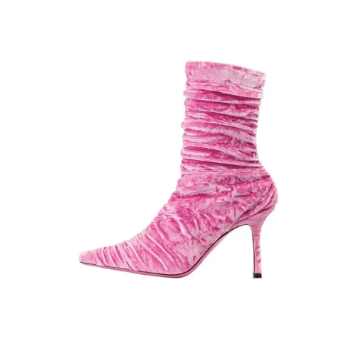Jimmy Choo Lotta Ankle Boots 8.5cm Women's Pink