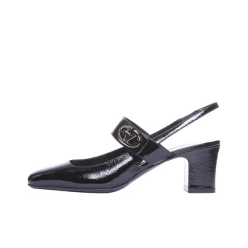 Valentino Logo Plaque Slingback Pumps