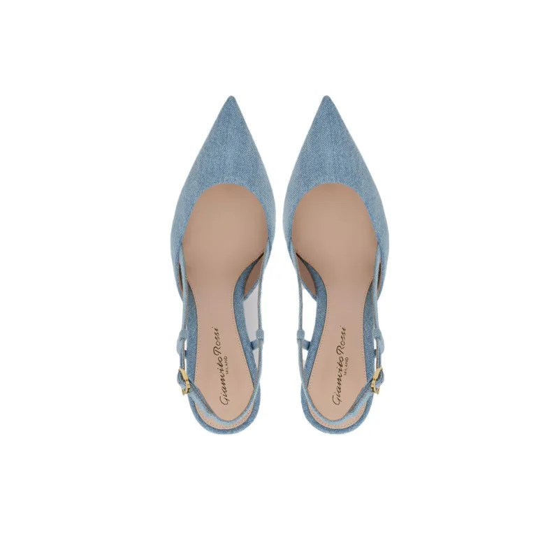 GIANVITO ROSSI Ascent Slim Heel High Heels 5.5cm Women's Light Blue-4