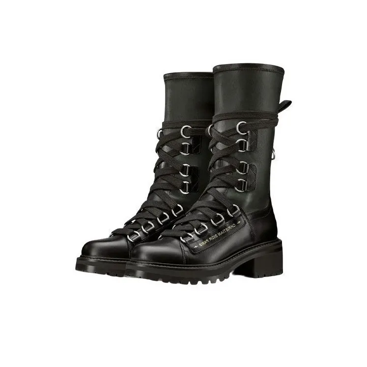 DIOR D-Fight Ankle Boots Women's Black-2