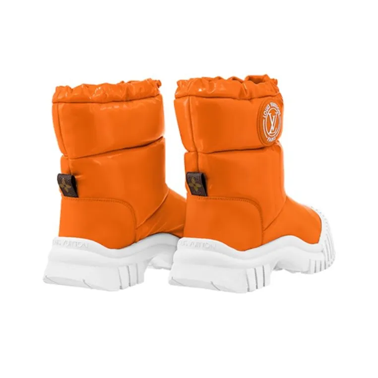 LOUIS VUITTON Ruby Ankle Boots Women's Orange-4