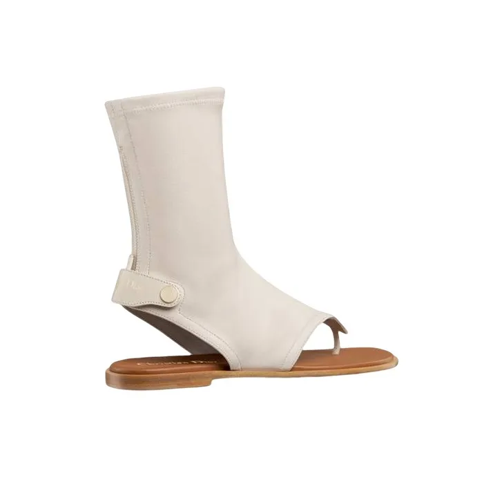 DIOR Spirit Ankle Boots Women's Ecru-2