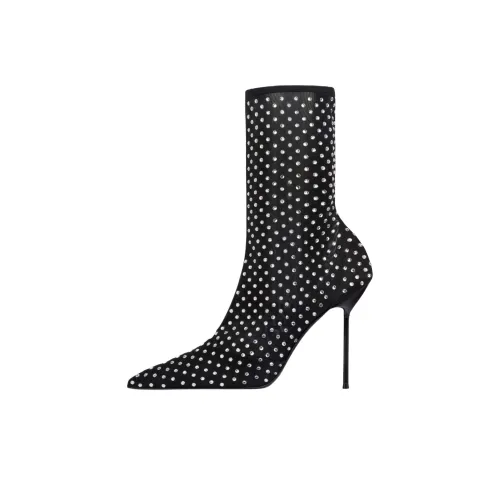 Paris Texas Lidia Ankle Boots 10.5cm Women's Black