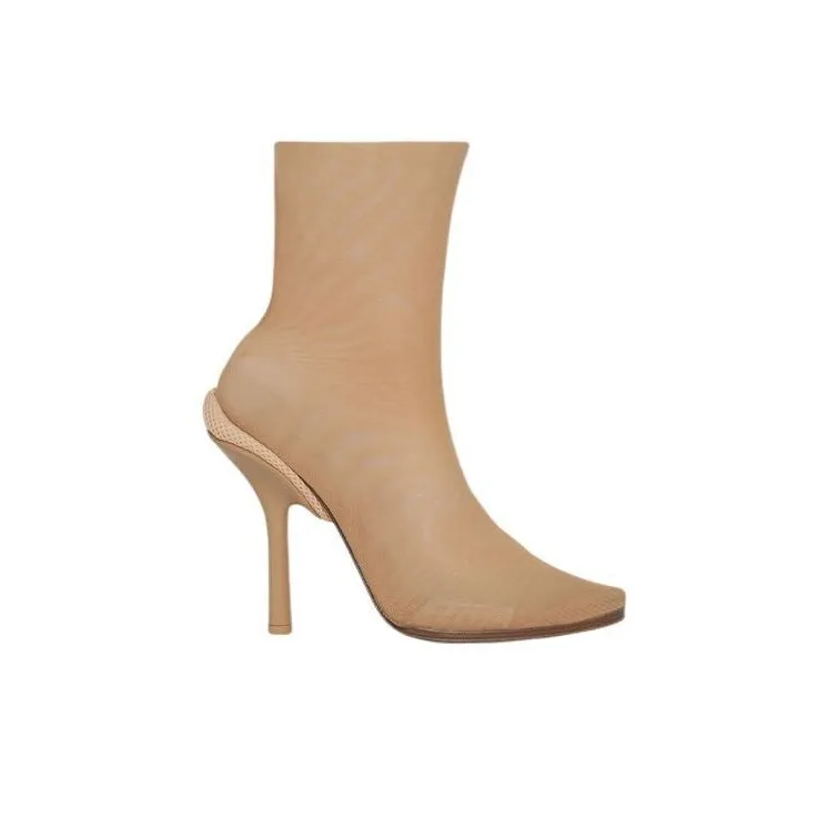 Burberry Sock-style Stretch Ankle Boots-1