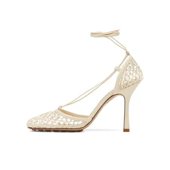 Bottega Veneta Stretch Slim Heel High Heels 9cm Women's Fabric Color