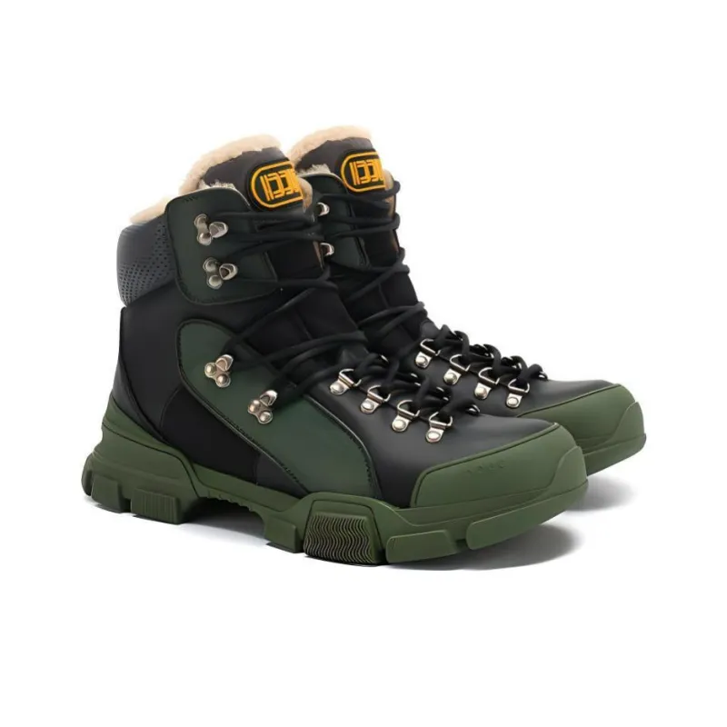 GUCCI Flashtrek High 'Black Green'-3