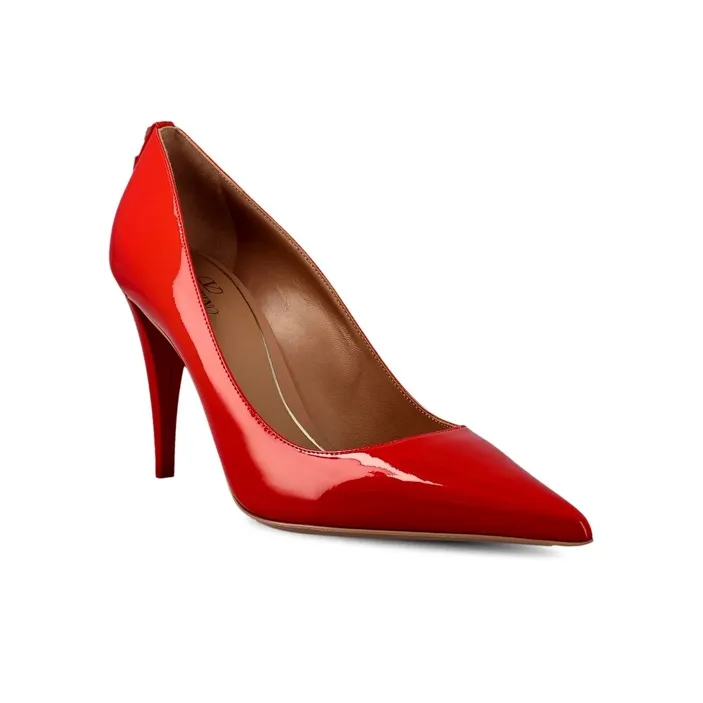 Valentino Garavani Rockstud Pumps Red Women's-2