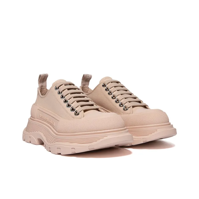 Alexander McQueen Tread Slick Low Lace Up Peach Women's-2
