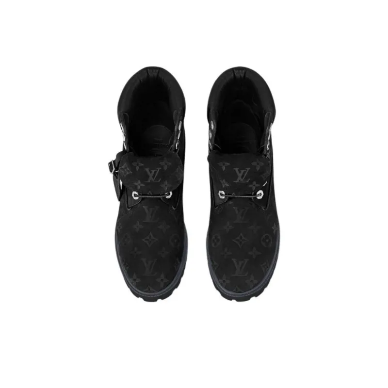 Timberland x LOUIS VUITTON Ankle Length Martin Boot Unisex Black-3