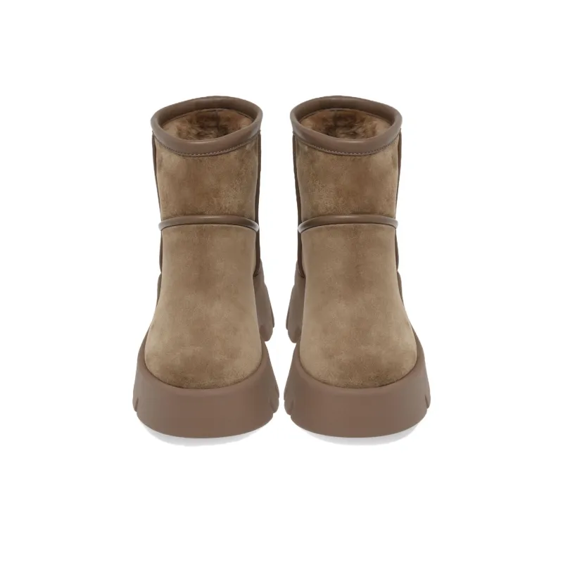 GIANVITO ROSSI Shearling-lined Suede Boots-3