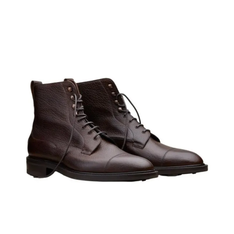 Edward Green Galway Ankle Boots Men's Dark Brown-3