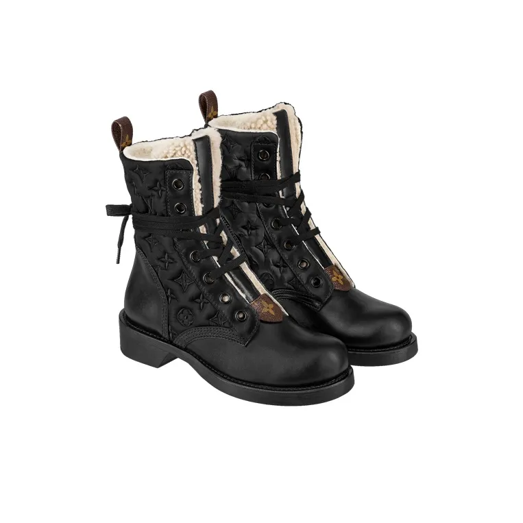 LOUIS VUITTON Metropolis Ankle Boots Women's Black-3
