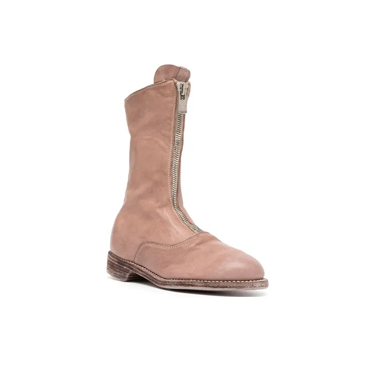 GUIDI Zipped Ankle Boots-2