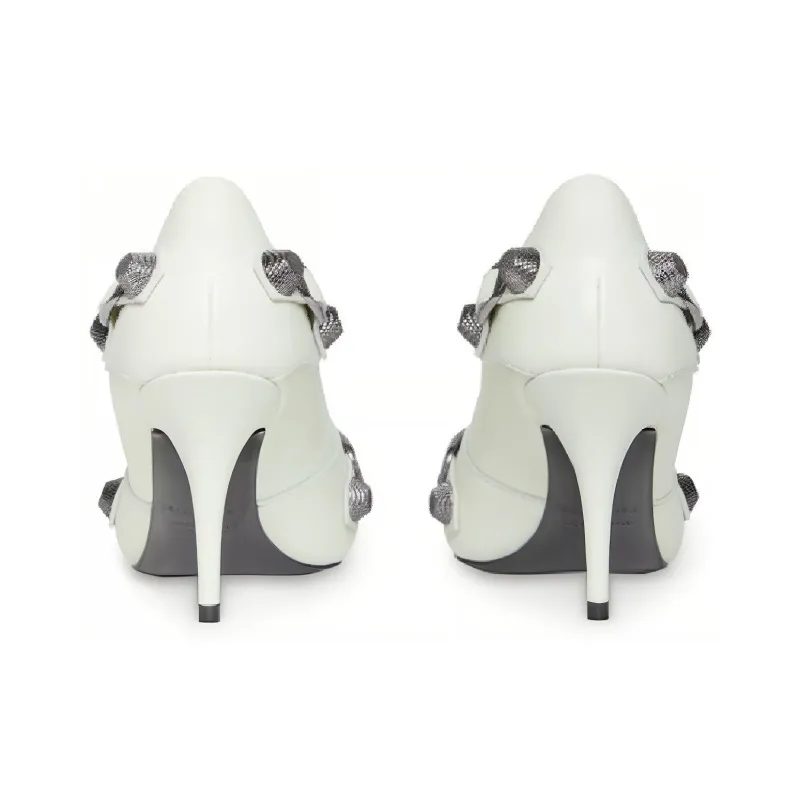 Balenciaga Cagole 90mm Cracked Pumps-4