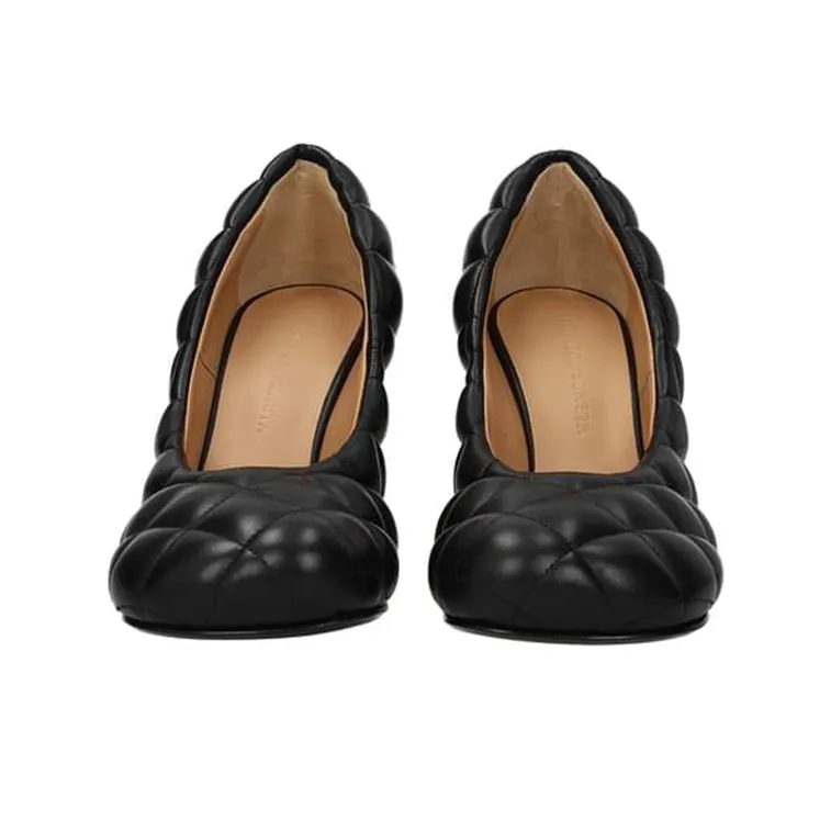 Bottega Veneta Cone Heel High Heels Women's Black-3