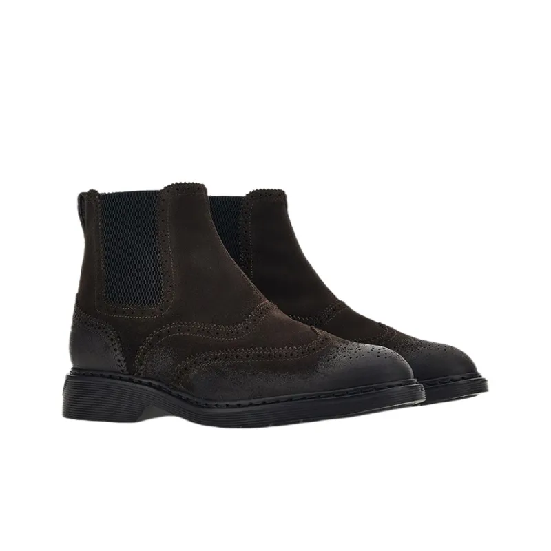 HOGAN Round-Toe Chelsea Boots-1