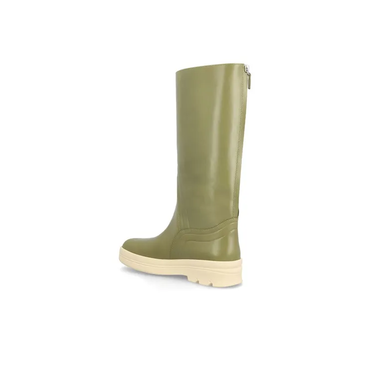 Loro Piana Lakeside Ankle Boots Women's Green-3