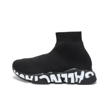 Balenciaga Speed Graffiti Black White Women's