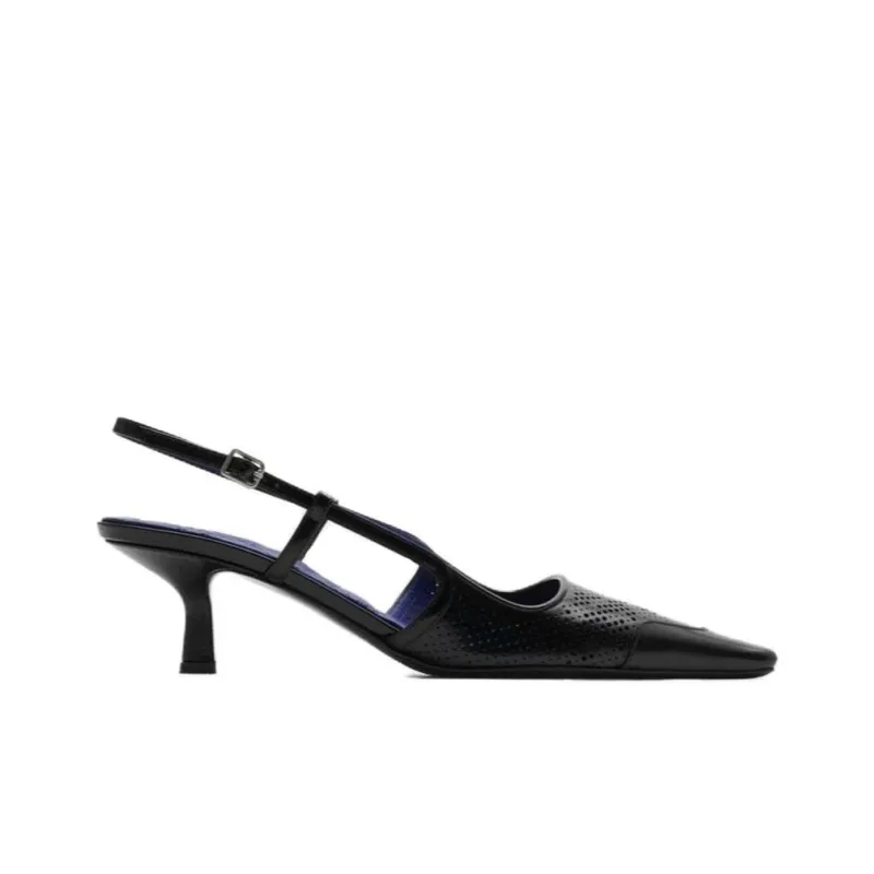 Burberry Slim Heel High Heels 5cm Women's Black-1