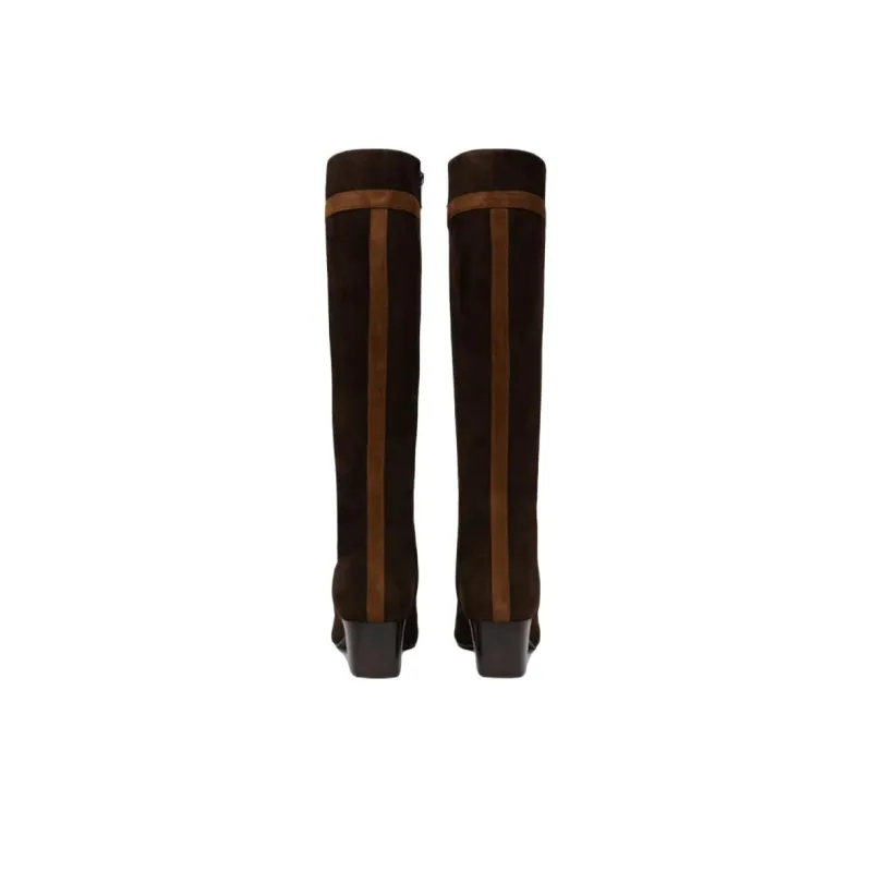Carel Magalie Knee-high Boots 4cm Women's Brown-4