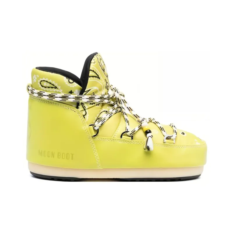 Alanui X Moonboot Bandana Printed Round Toe Boots Women's-1