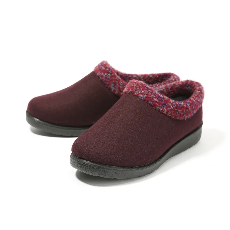 Old Meihua Casual Single Shoes Women's Fuchsia-1