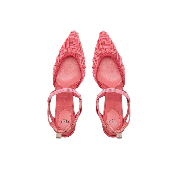 FENDI Colibri Slim Heel High Heels Women's Pink-3