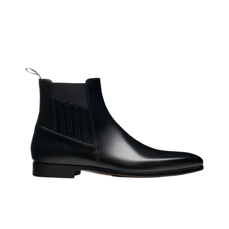 Magnanni Santo Short Chelsea Boots Men's Black-1