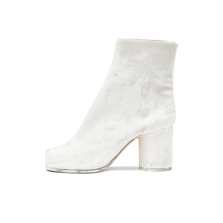 Maison Margiela Tabi Bianchetto Ankle Boots Women's White-0
