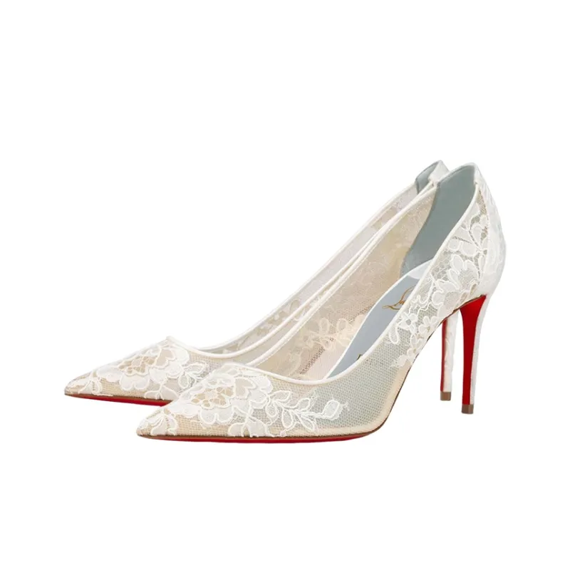 Christian Louboutin High Heels Women's White-2