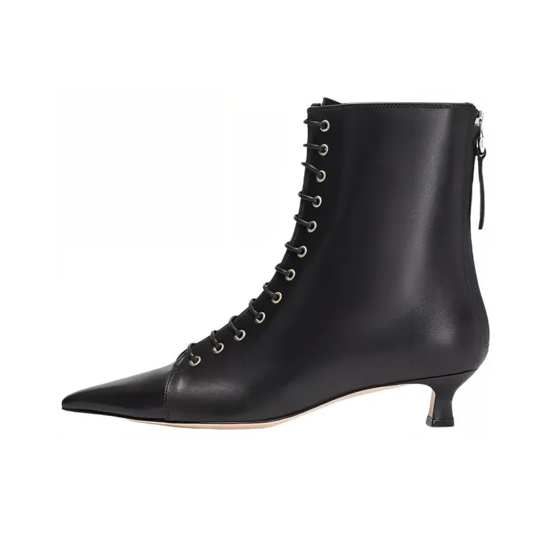 Aeyde Trixi Ankle Boots 7.5cm Women's Black-0