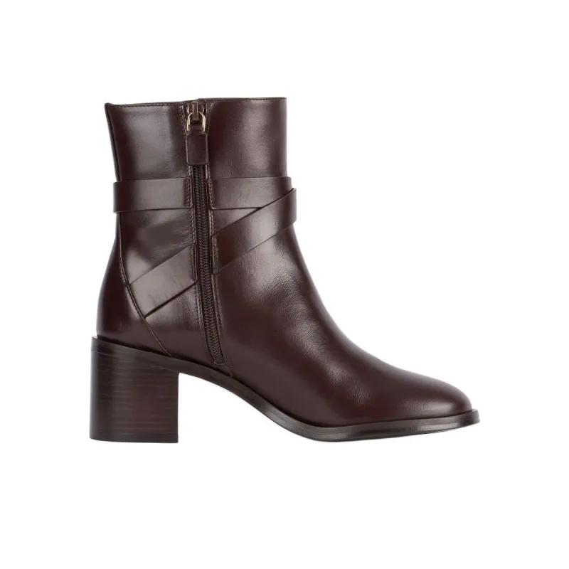 Stuart Weitzman/SW Esme Ankle Boots 6cm Women's Red Brown-1