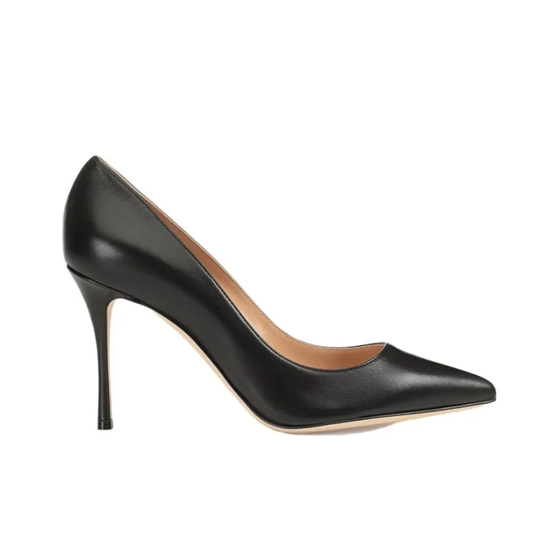 SERGIO ROSSI Décolleté Godiva Snake-effect 100mm Pumps-1