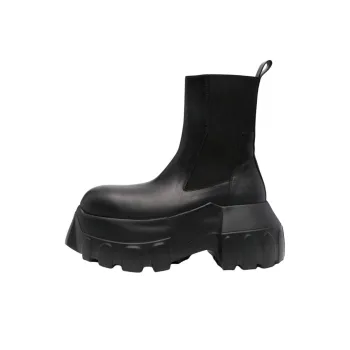RICK OWENS/RO Short Chelsea Boots Men's Black