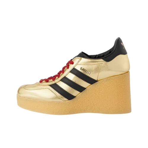 Adidas Originals x GUCCI Gazelle Platform Shoes Women's Gold