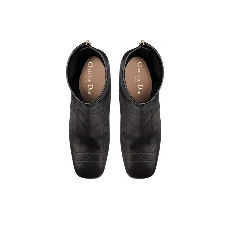 DIOR D-Shadow Ankle Boots 8cm Women's Black-3
