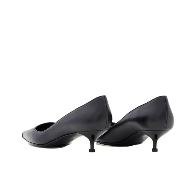 Alexander McQueen Punk Cone Heel High Heels 4cm Women's Black-4