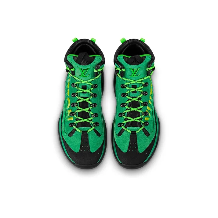 LOUIS VUITTON Millenium Ankle Boot Green Black-3