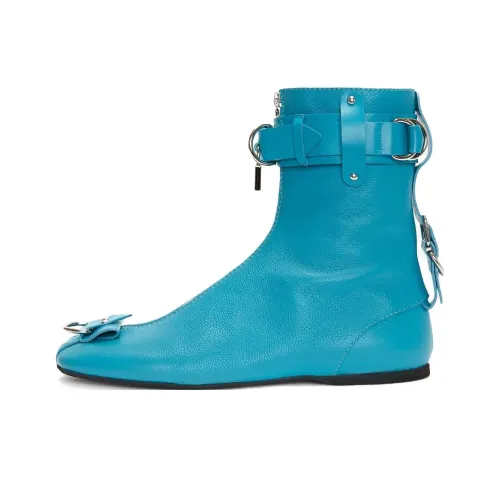 JW Dress Padlock Ankle Boots Women's Blue