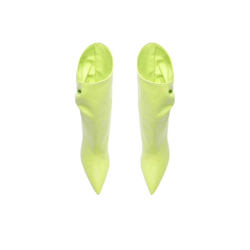 Schutz Sidonie Ankle Boots 10.5cm Women's Green-4