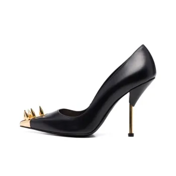 Alexander McQueen Punk Slim Heel High Heels 10cm Women's Black