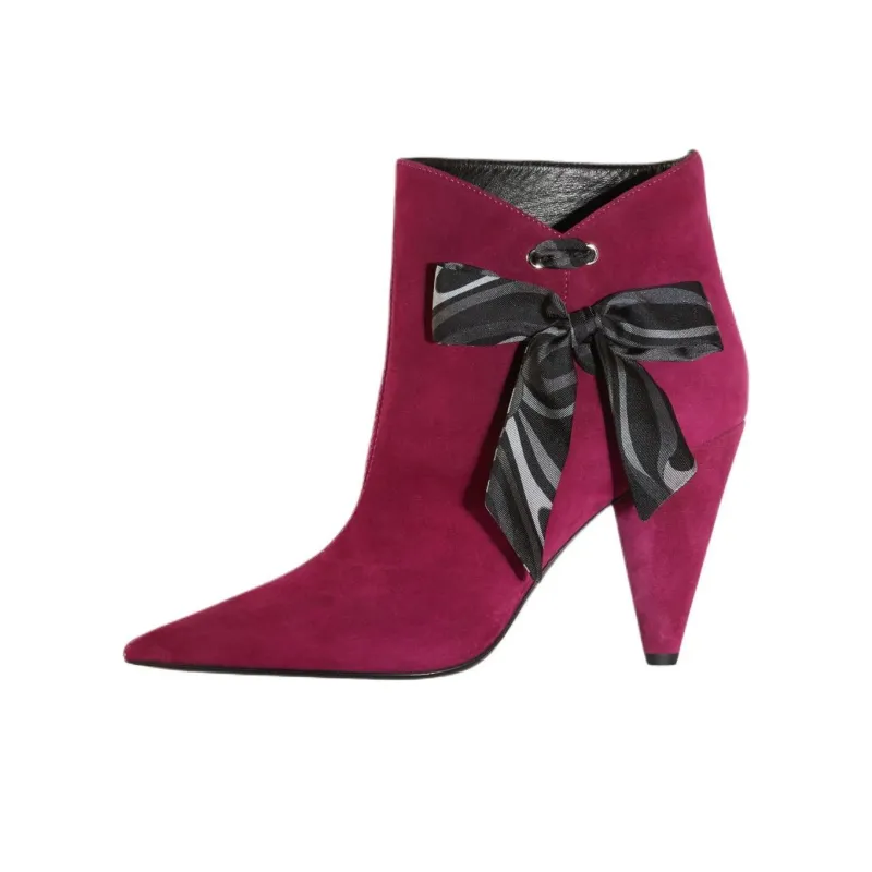 PUCCI Rumore Bow-embellished Ankle Boots-0