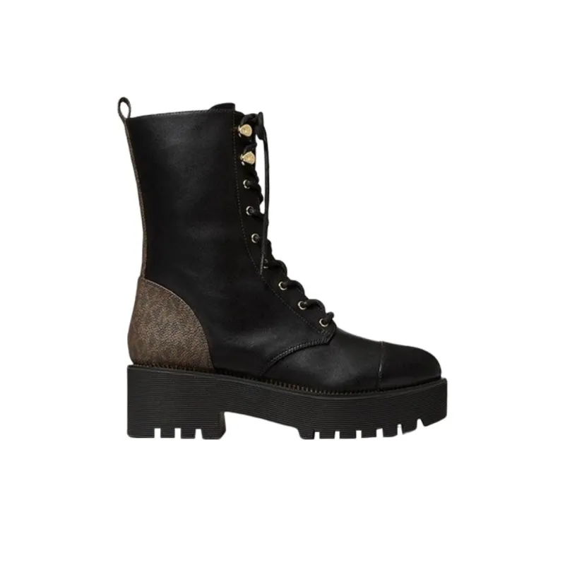 MICHAEL KORS Bryce Ankle Boots Women's Black Brown-1