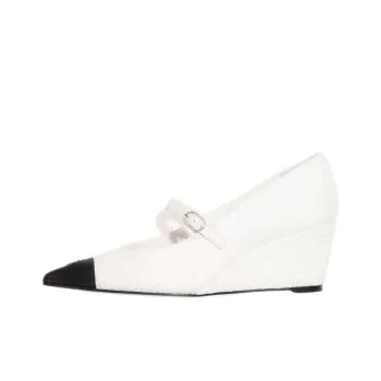 CHANEL High Heels Women's White/Black