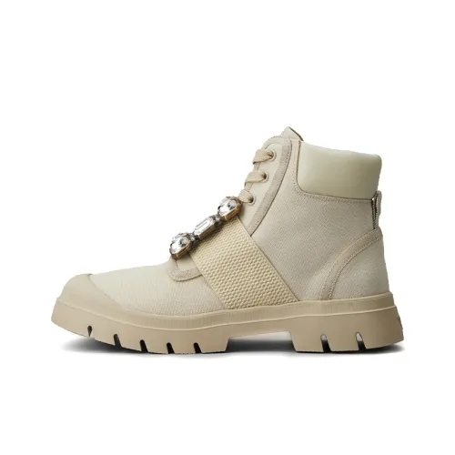Roger Vivier Ankle Boots Women's Beige Yellow